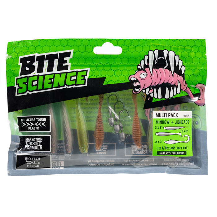 Bite Science Multi-Pack Soft Plastic / Jighead