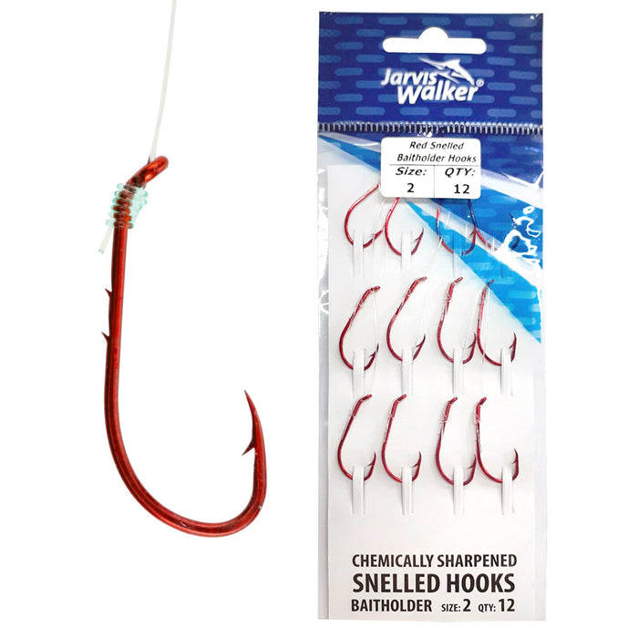 Jarvis Walker Snelled Baitholder Hooks - Jarvis Walker — Spot On Fishing  Tackle