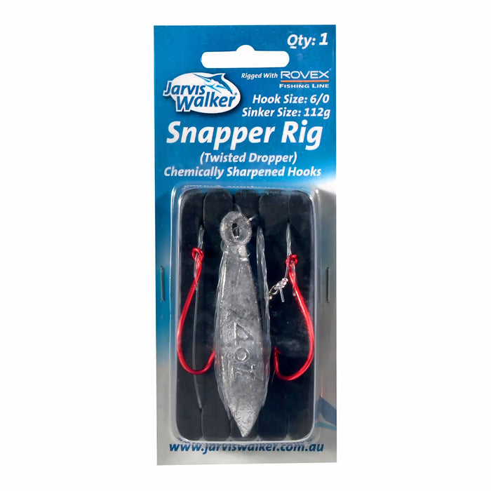 Snapper Twisted Dropper - 6/0 Octopus red - 112g snapper lead