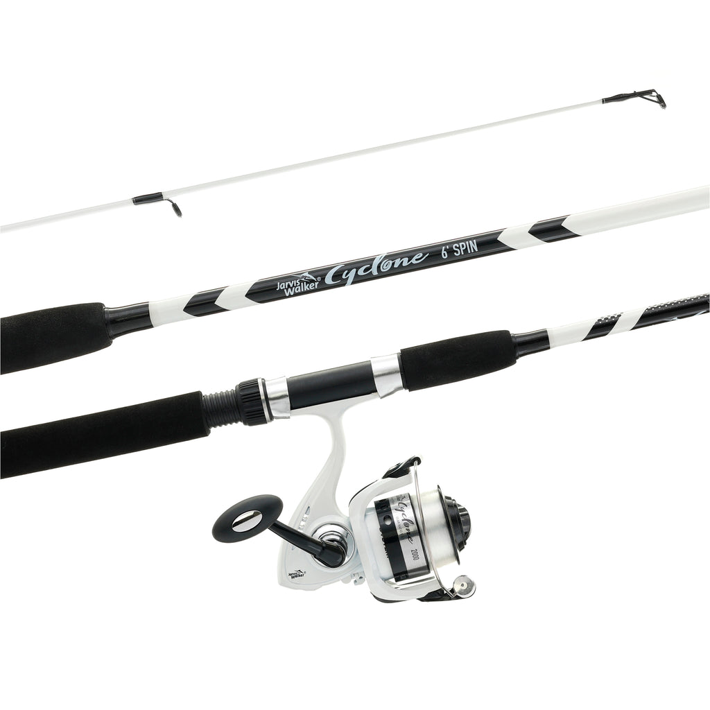 Cyclone Spin 6' Spin' White/Black — Spot On Fishing Tackle