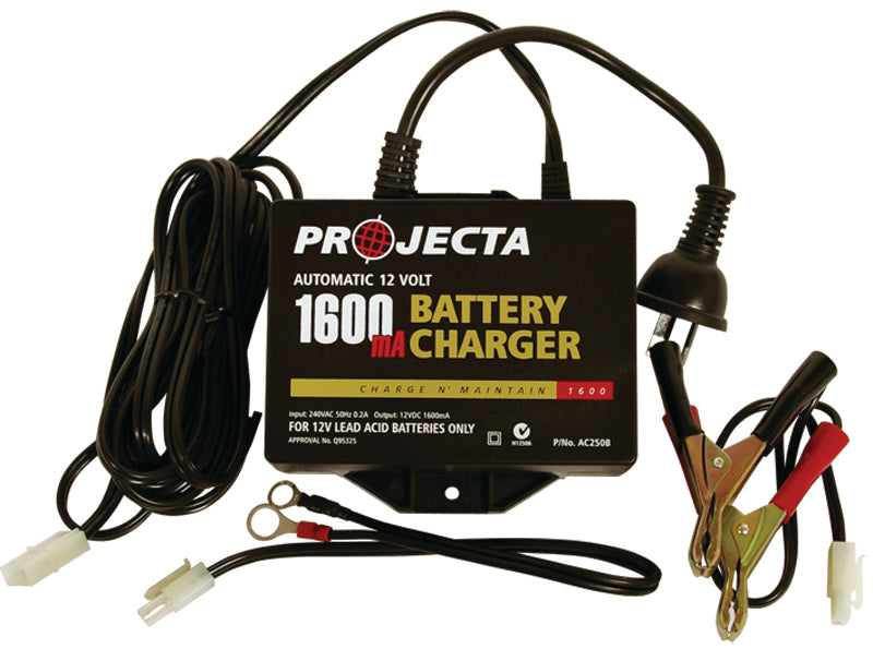 12V 1600mA AUTO BATTERY CHARGER