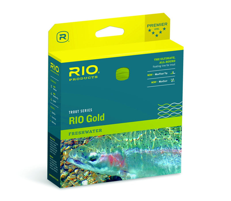 RIO GOLD LINE MOSS/GOLD — Spot On Fishing Tackle