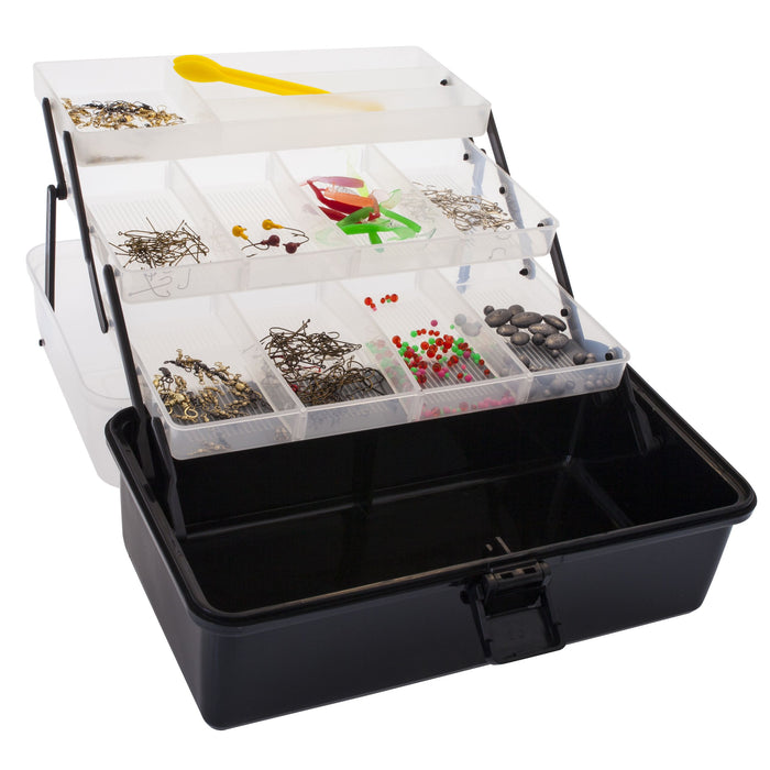 Jarvis Walker 3 Tray DH Tackle Box With 500 Pieces