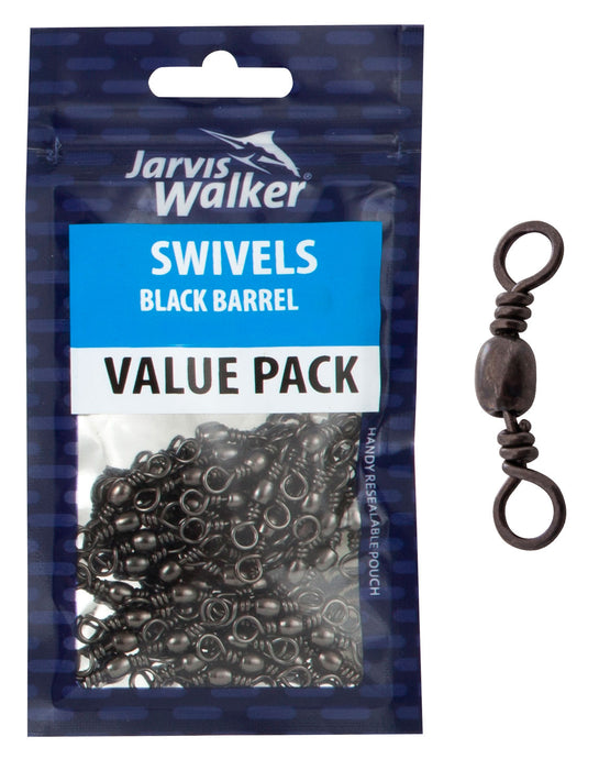 Jarvis Walker Black Barrel Swivels