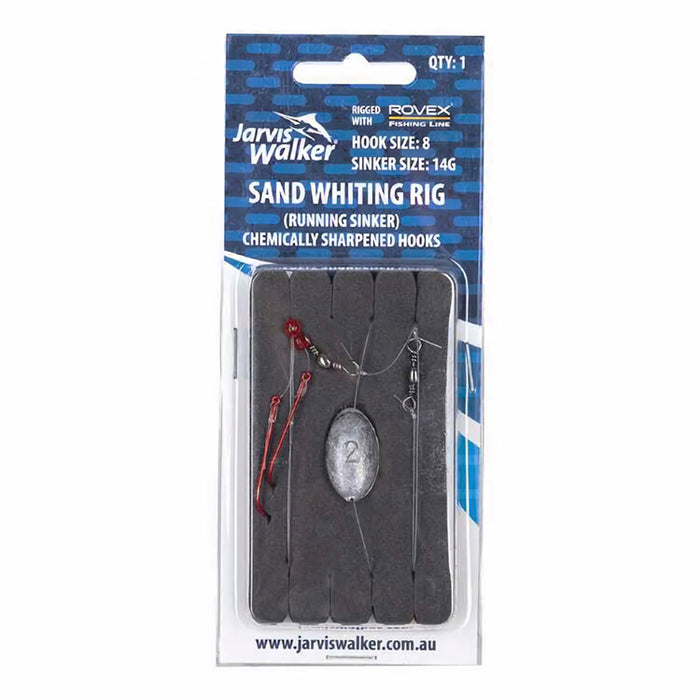 Jarvis Walker Sand Whiting Rig With Chemically Sharpened #8 Hook
